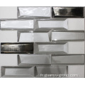 Golden Mix White Clolor Glass Crystal Mosaic